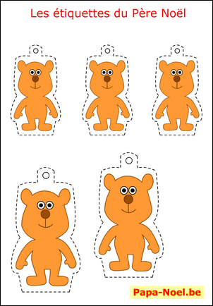 Etiquettes de Noël à imprimer gratuitement ours etiquette gratuite etiquettes gratuites