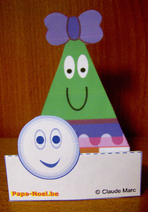 Paper doll Noël personnages pour déco de NOEL facile en papier décoration facile
