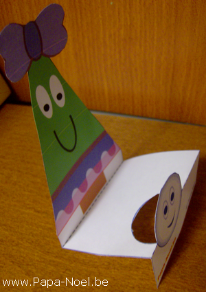 Paper doll NOEL bricolage enfant à imprimer Gratuit sapin garon