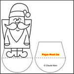 Paper doll Papa Noël PERE NOEL à imprimer gratuit paperdoll dessin de Papa NOEL paperdoll imprimable gratuitement coloriage paper dolls