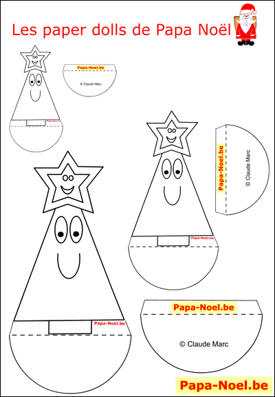Paper doll Noël gratuit Bricolage de Noël pour enfant bricolages NOEL enfants fabrication paper doll sapin de NOEL pour coloriage paperdoll garçon