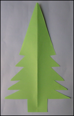 Sapin de NOEL : fabriquer un sapin de Noël en papier decoupage sapins noel